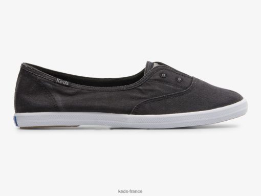 Keds baskets à enfiler chillax mini en sergé noir |   Chaussures Keds B2XZ0X36 femmes