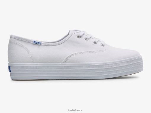 Keds la sneaker en toile à plateforme blanc |   Keds Shoes France B2XZ0X87 femmes