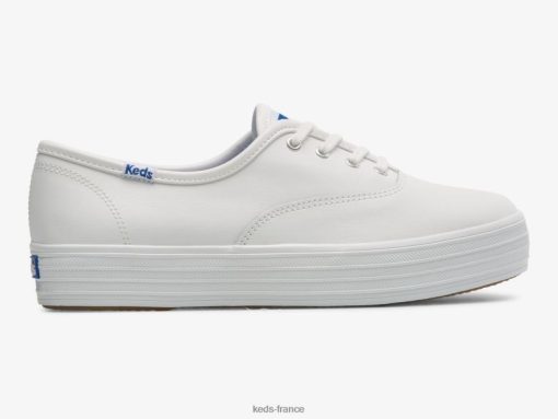 Keds la sneaker plateforme en cuir blanc |   Keds France B2XZ0X101 femmes