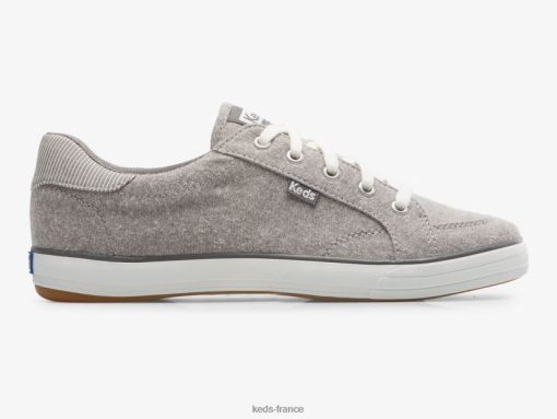 Keds sneaker center iii en chambray gris |   Keds Shoes France B2XZ0X163 femmes