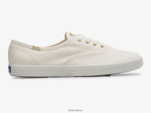 Keds sneaker champion en toile à pois or blanc |   Keds France B2XZ0X209 femmes
