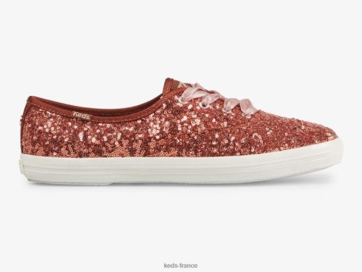 Keds sneaker de célébration à paillettes Champion Sienne brûlée |   Chaussures Keds B2XZ0X188 femmes
