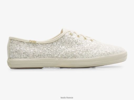 Keds sneaker de célébration à paillettes Champion crème |   Chaussures Keds B2XZ0X104 femmes