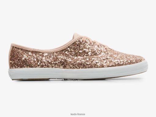 Keds sneaker de célébration à paillettes Champion or rose |   Keds Paris B2XZ0X106 femmes