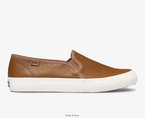 Keds sneaker à enfiler en cuir à deux étages Cognac |   Keds Paris B2XZ0X26 femmes