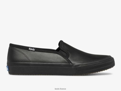 Keds sneaker à enfiler en cuir à deux étages noir |   Keds France B2XZ0X29 femmes