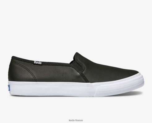 Keds sneaker à enfiler en cuir à deux étages noir |   Keds Shoes France B2XZ0X27 femmes