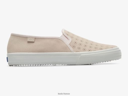 Keds sneaker à enfiler en daim perf à deux étages rose clair |   Keds France B2XZ0X69 femmes