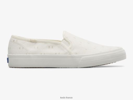 Keds sneaker à enfiler en textile à deux étages or blanc cassé |   Keds Paris B2XZ0X70 femmes