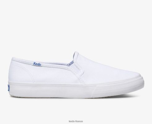Keds sneaker à enfiler en toile à deux étages blanc |   Keds Paris B2XZ0X2 femmes