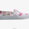 Keds sneaker à enfiler à imprimé floral aquarelle en toile à deux étages blanc rose |   Keds France B2XZ0X65 femmes