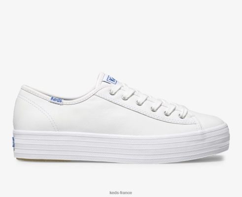 Keds sneaker triple kick en cuir blanc |   Keds Paris B2XZ0X134 femmes