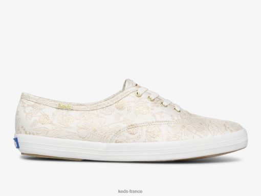 Keds x Rifle Paper Co. sneaker jacquard champion colette ivoire |   Keds France B2XZ0X129 femmes